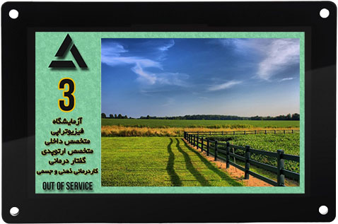 نمایش تصاویر طبیعت روی نمایشگر رنگی ۹ اینچی آسانسور